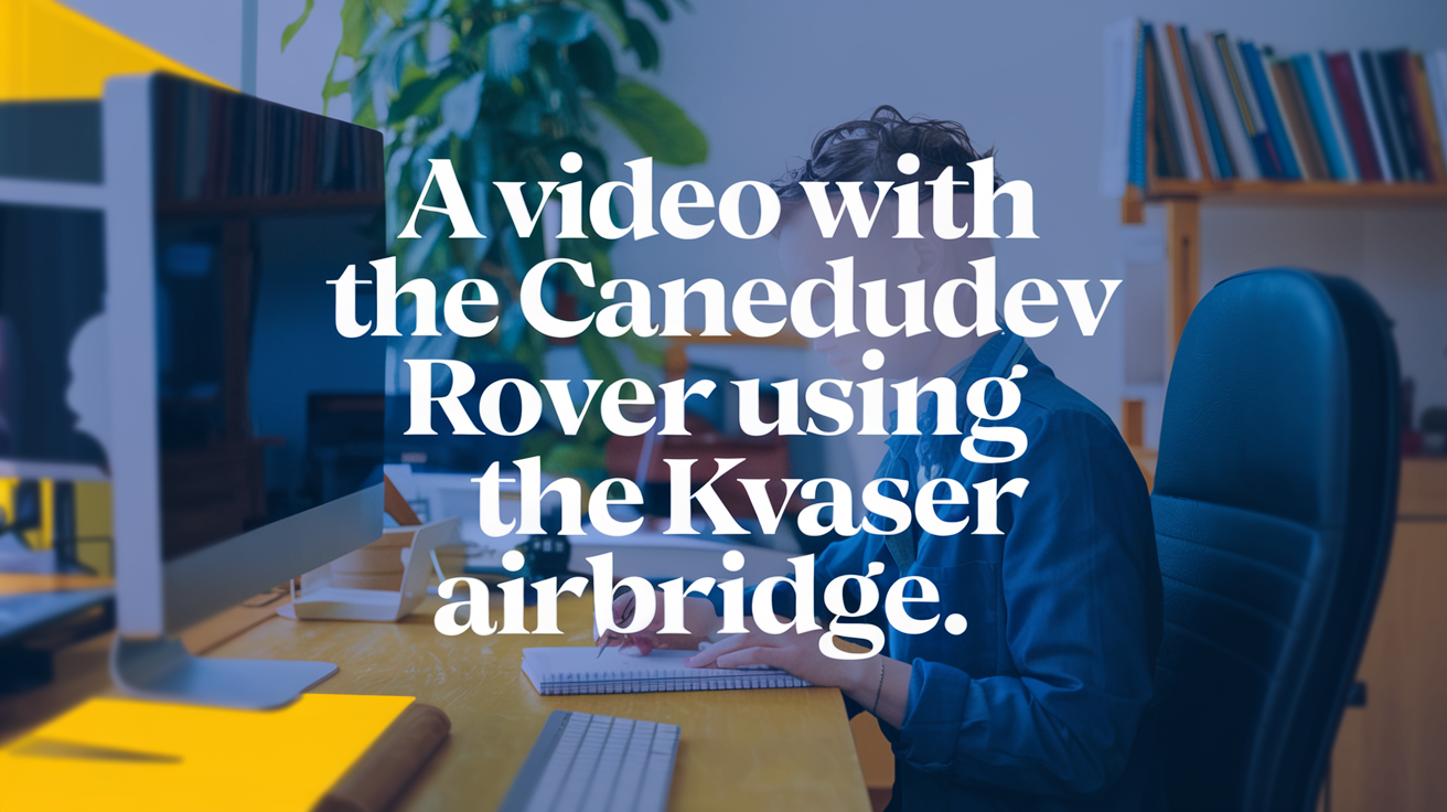 Video example of the Rover working seamlessly with Kvaser’s Airbridge